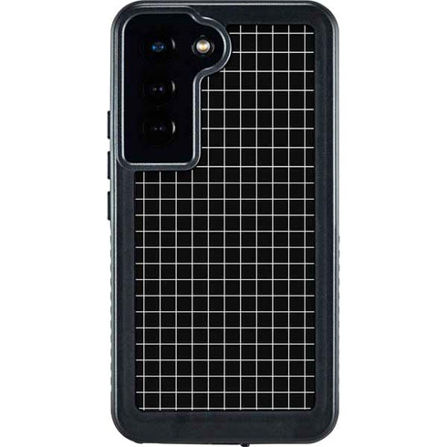 Black Grid Galaxy S23 Waterproof Case