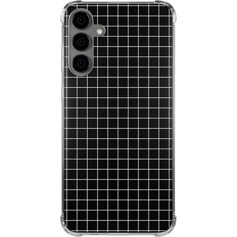 Black Grid Galaxy S24 Plus Clear Case