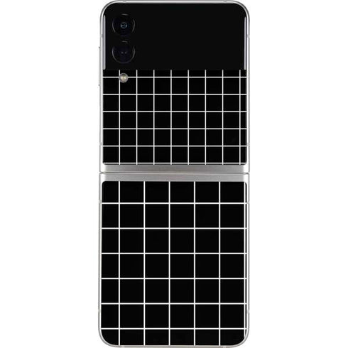 Black Grid Galaxy Z Flip4 5G Skin