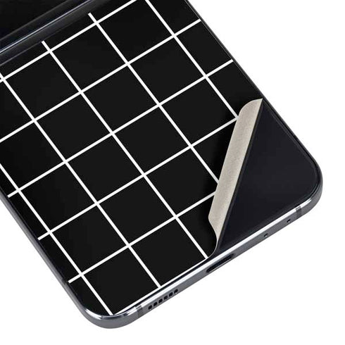 Black Grid Galaxy Z Flip5 5G Skin