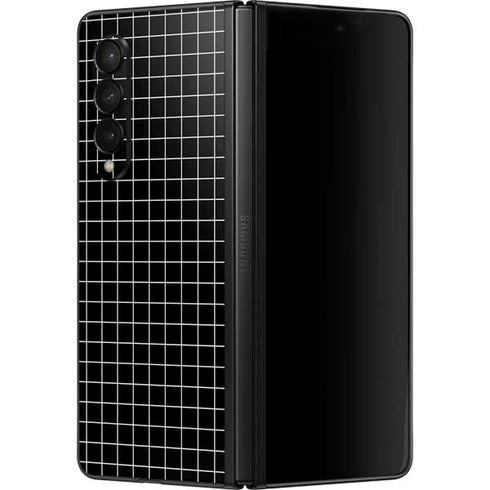 Black Grid Galaxy Z Fold3 5G Skin