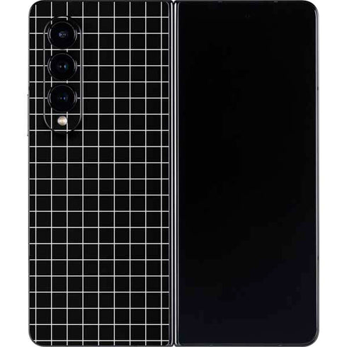 Black Grid Galaxy Z Fold4 5G Skin