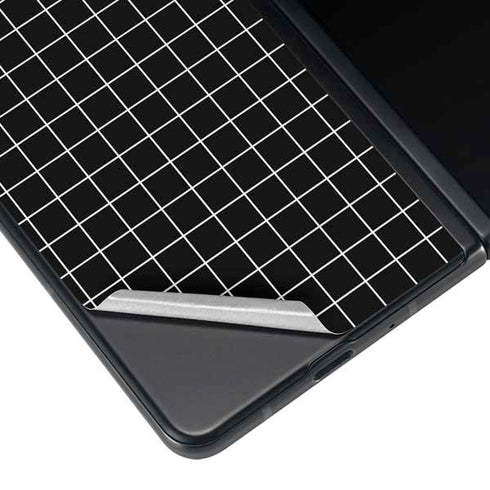 Black Grid Galaxy Z Fold4 5G Skin