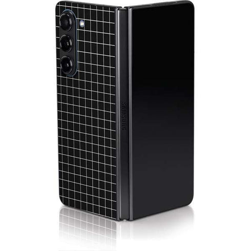 Black Grid Galaxy Z Fold5 5G Skin