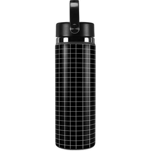 Black Grid Hydro Flask 20oz Wide Mouth Skin