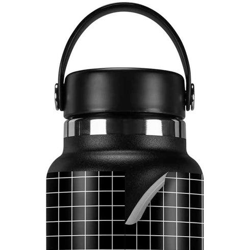 Black Grid Hydro Flask 32oz Wide Mouth Skin
