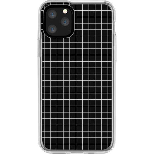 Black Grid iPhone 11 Pro Clear Case