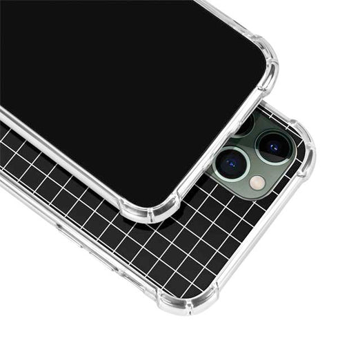 Black Grid iPhone 11 Pro Max Clear Case
