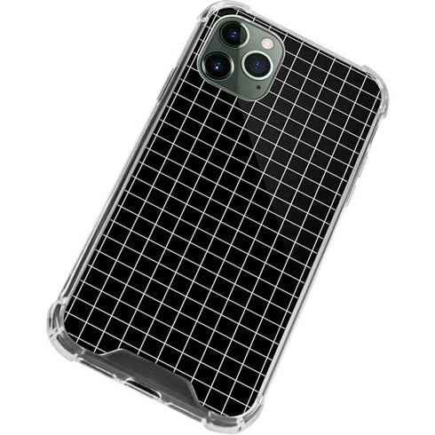 Black Grid iPhone 11 Pro Max Clear Case