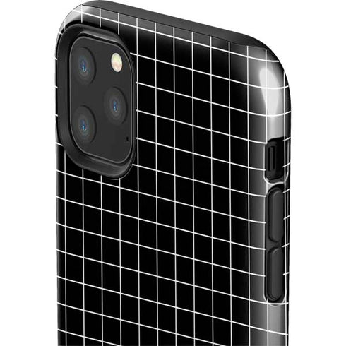 Black Grid iPhone 11 Pro Max Impact Case