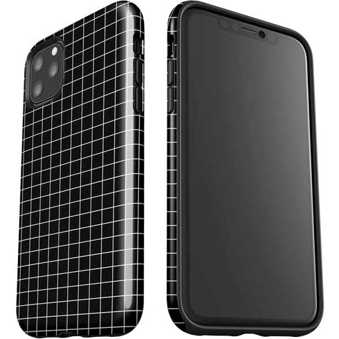 Black Grid iPhone 11 Pro Max Impact Case