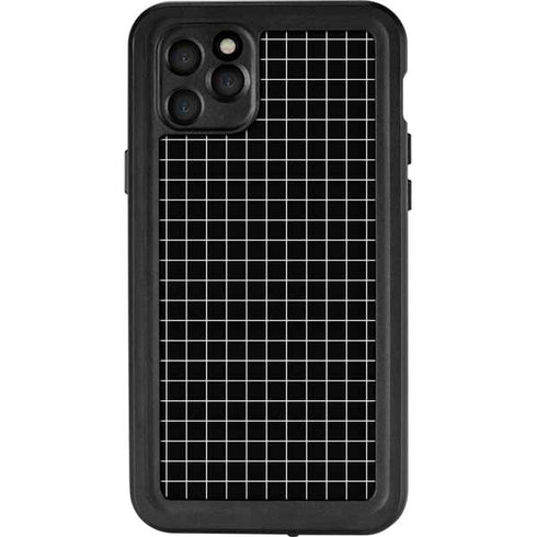 Black Grid iPhone 11 Pro Max Waterproof Case