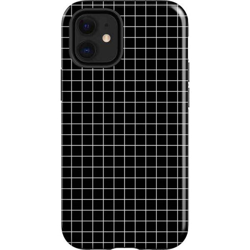 Black Grid iPhone 12 Mini Impact Case