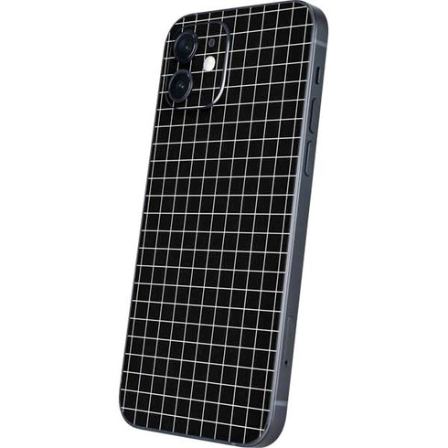 Black Grid iPhone 12 Mini Skin