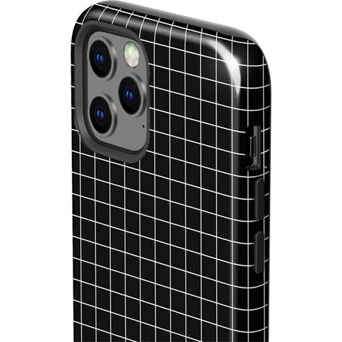 Black Grid iPhone 12 Pro Impact Case