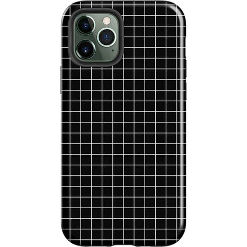 Black Grid iPhone 12 Pro Max Impact Case
