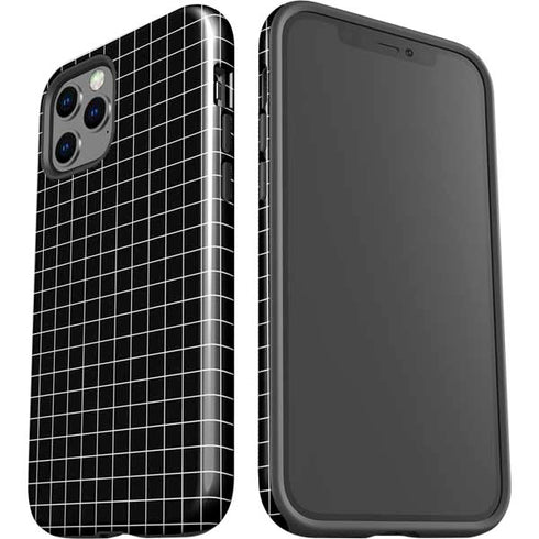 Black Grid iPhone 12 Pro Max Impact Case