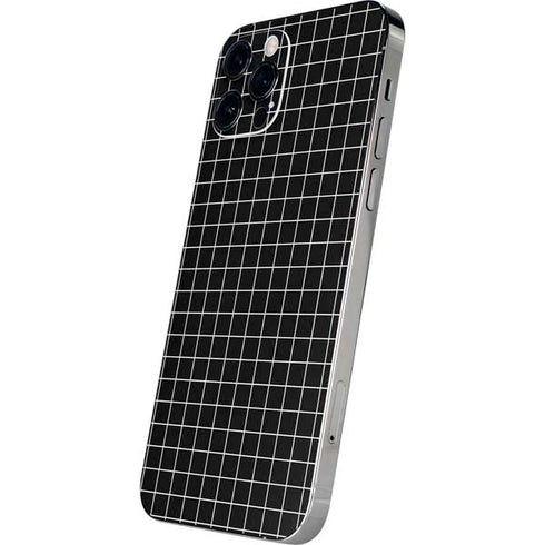 Black Grid iPhone 12 Pro Max Skin