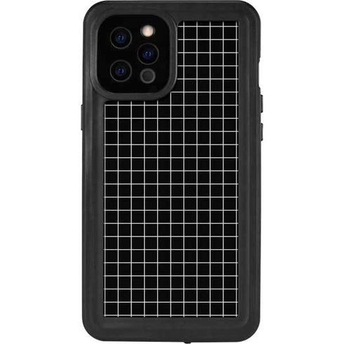 Black Grid iPhone 12 Pro Max Waterproof Case
