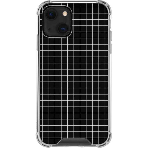 Black Grid iPhone 13 Clear Case