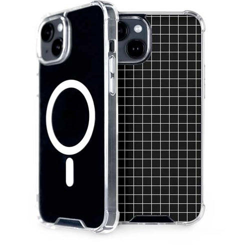 Black Grid iPhone 13 MagSafe Case