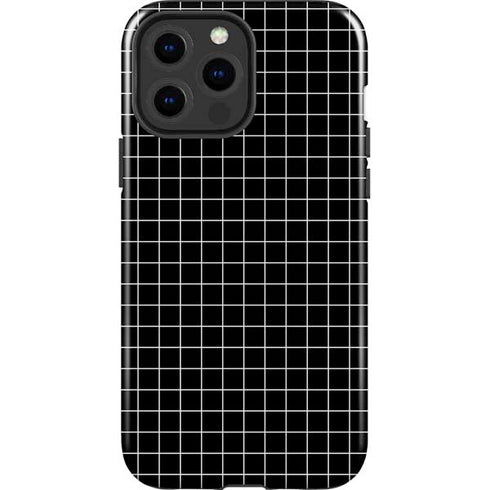 Black Grid iPhone 13 Pro Max Impact Case