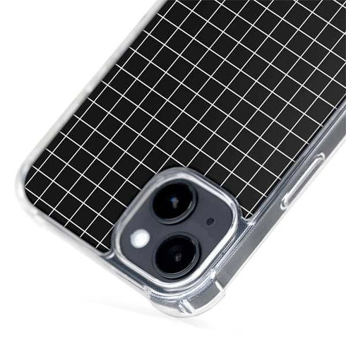 Black Grid iPhone 15 Plus MagSafe Case
