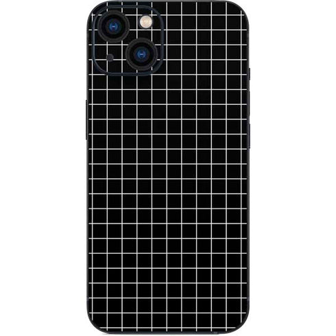 Black Grid iPhone 14 Plus Skin