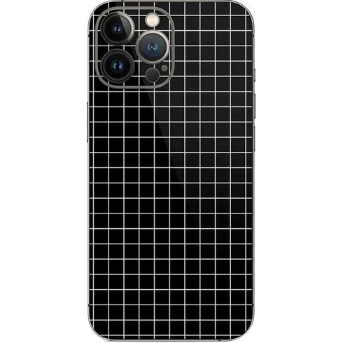 Black Grid iPhone 14 Pro Max Skin