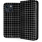 Black Grid iPhone 15 Plus Folio Case