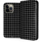 Black Grid iPhone 15 Pro Max Folio Case