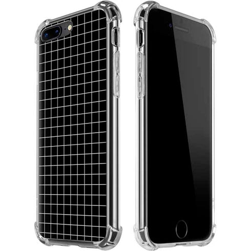 Black Grid iPhone 7/8 Plus Clear Case