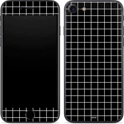 Black Grid iPhone 8 Skin