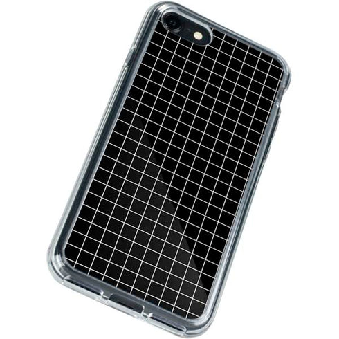 Black Grid iPhone SE (2nd & 3rd Gen) Clear Case