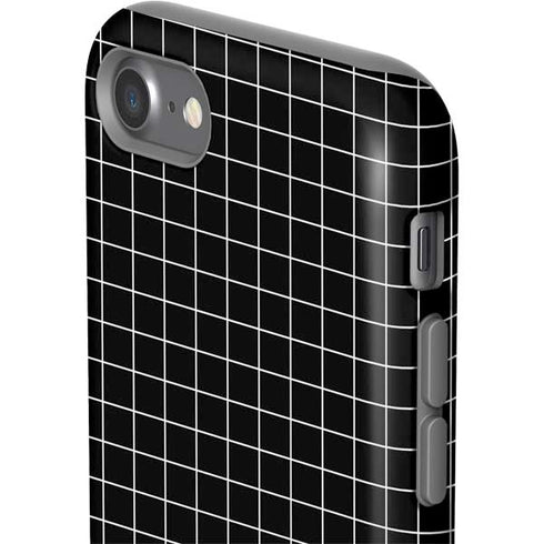 Black Grid iPhone SE (2nd & 3rd Gen) Pro Case