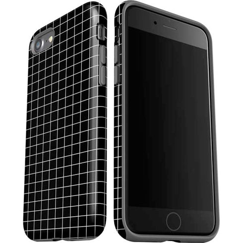 Black Grid iPhone SE (2nd & 3rd Gen) Pro Case
