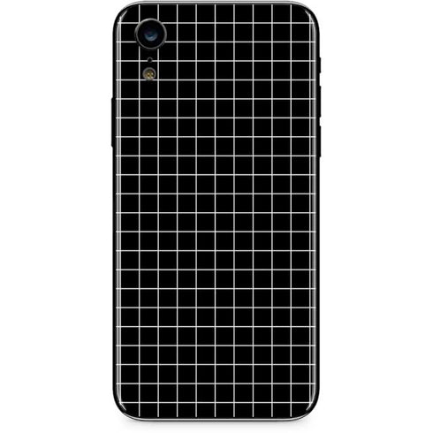 Black Grid iPhone XR Skin