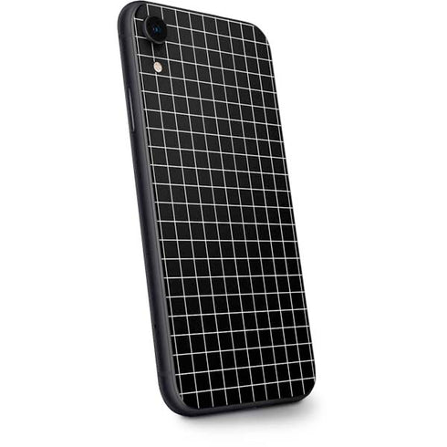 Black Grid iPhone XR Skin