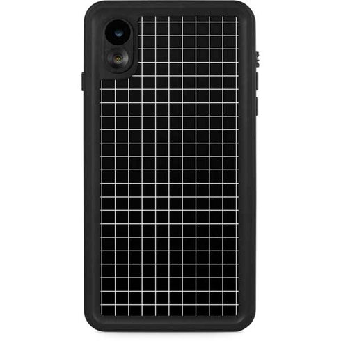 Black Grid iPhone XR Waterproof Case