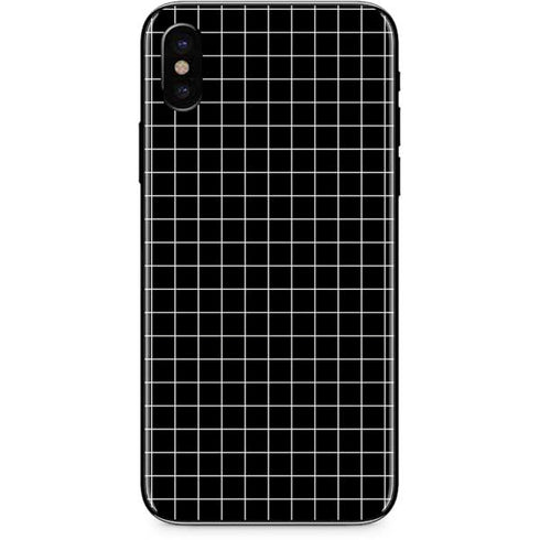 Black Grid iPhone XS Max Skin