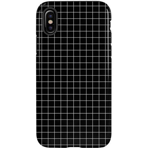 Black Grid iPhone XS Pro Case