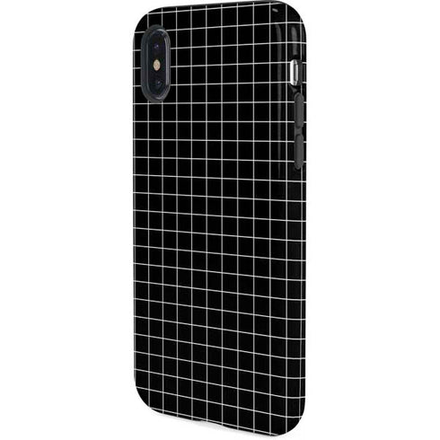 Black Grid iPhone XS Pro Case