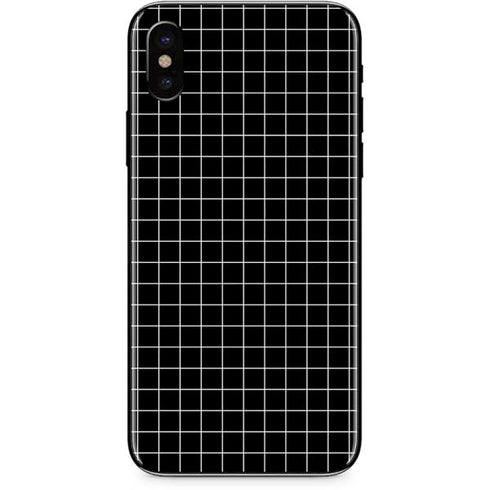 Black Grid iPhone XS Skin