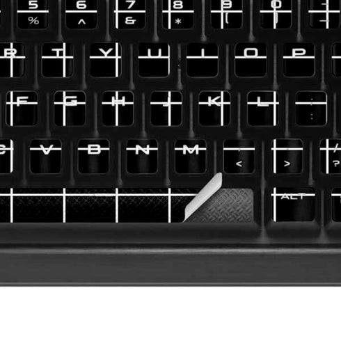 Black Grid K95 RGB PLATINUM Mechanical Gaming Keyboard Skin