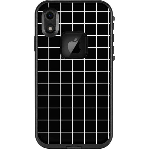 Black Grid LifeProof Fre iPhone Skin