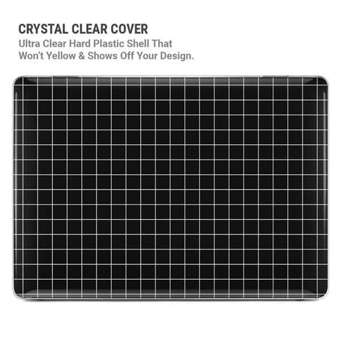 Black Grid MacBook Air 15in (2023-2025) Case plus Skin