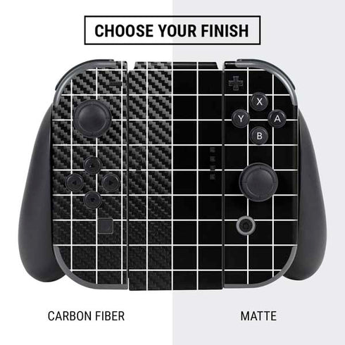 Black Grid Nintendo Switch Bundle Skin