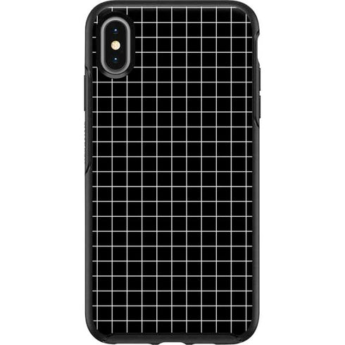 Black Grid Otterbox Symmetry iPhone Skin