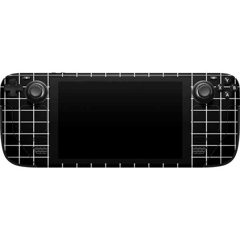 Black Grid Steam Deck Handheld Gaming Computer Skin