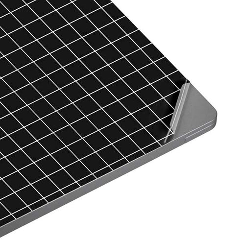 Black Grid Universal Laptop 16.6in (13.4 x 9.7in) Skin